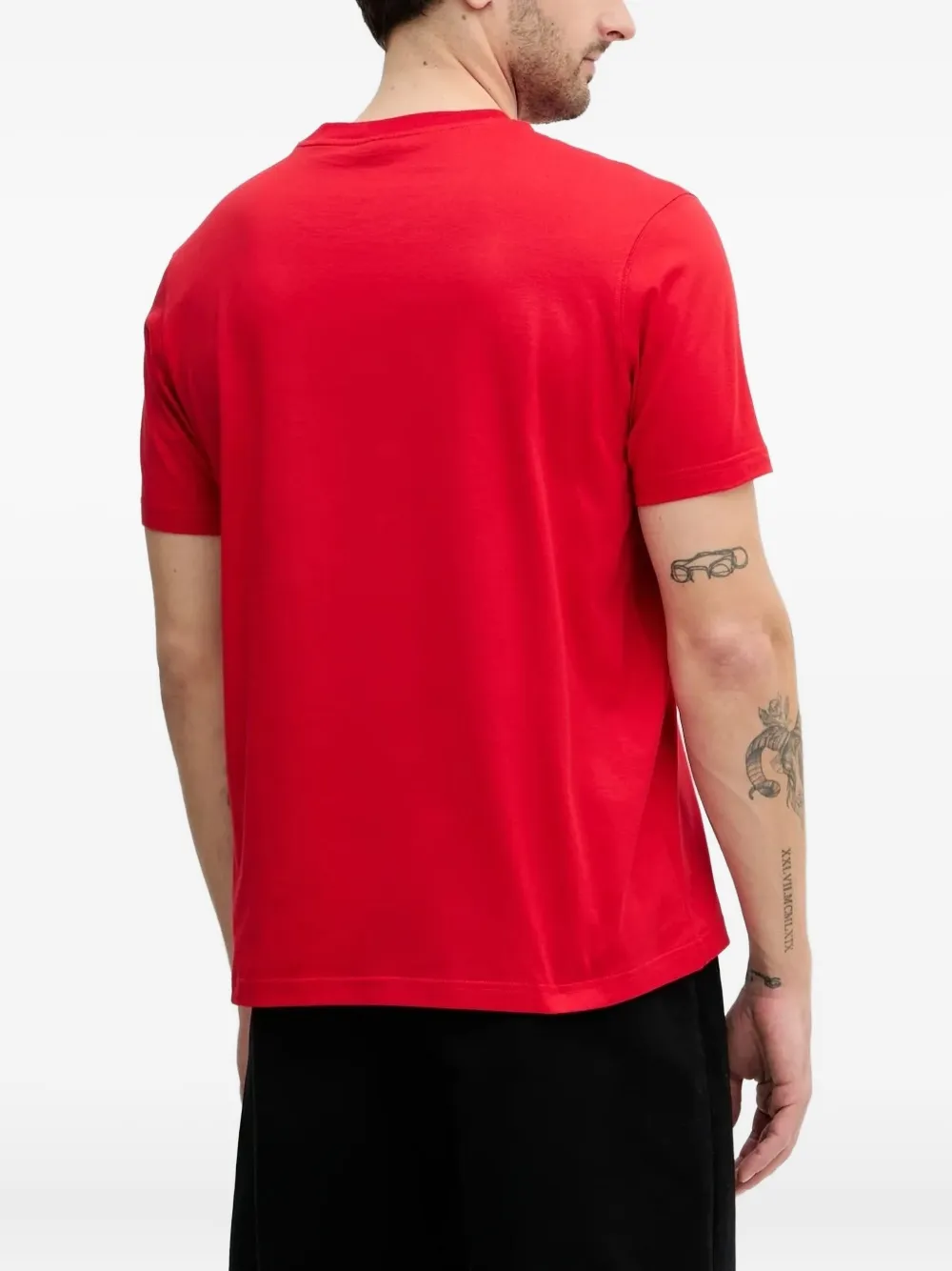 Paul & Shark T-shirt met logopatch Rood