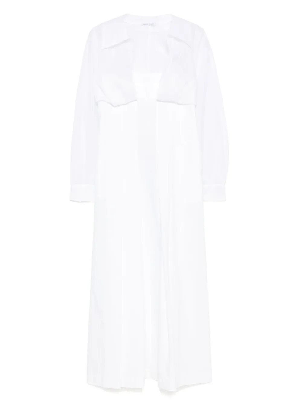 Alberta Ferretti Maxikleid Im Corsage-stil In Weiss