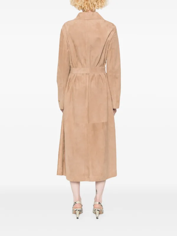 トレンチコート FENDI Camel Suede Coat Fendi Camel Suede Coat | italist