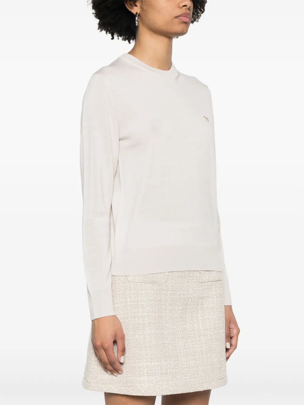 MAISON KITSUNÉ BABY FOX-PATCH SWEATER