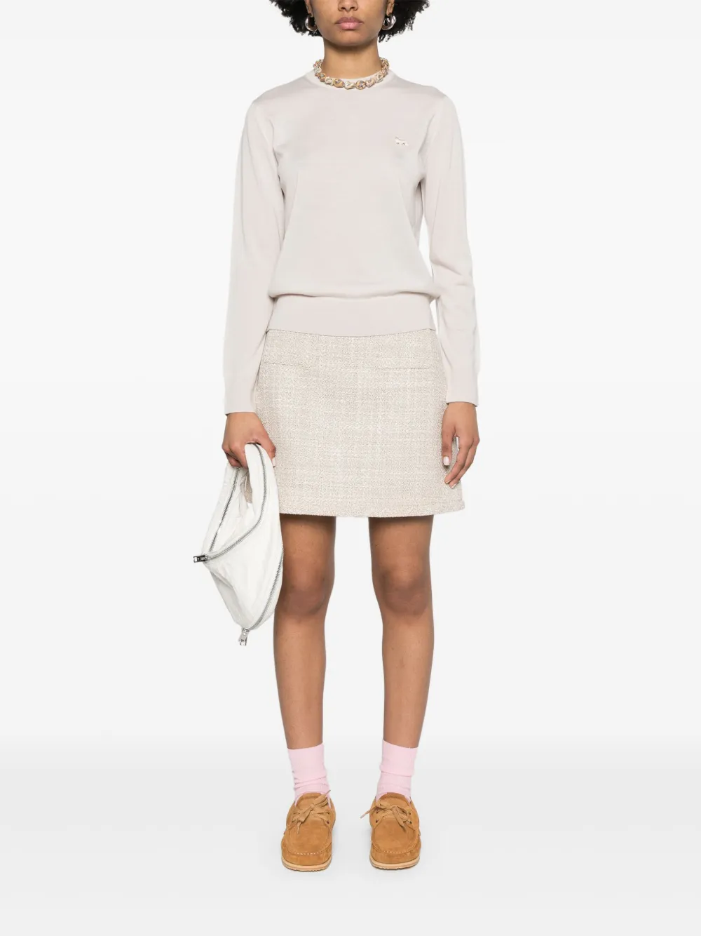 MAISON KITSUNÉ BABY FOX-PATCH SWEATER
