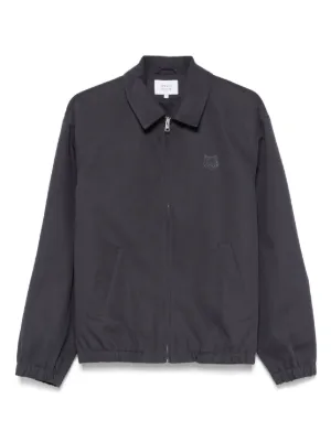 Maison Kitsuné - Slim-Fit Appliquéd Satin Bomber Jacket
