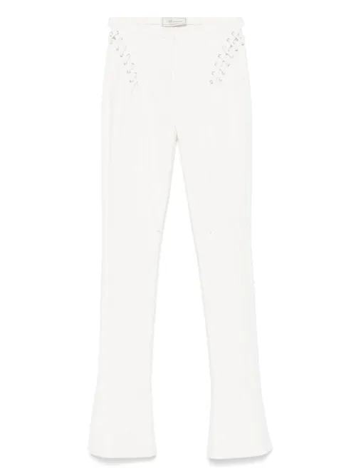 Eyelet-detail trousers - Blumarine - Modalova