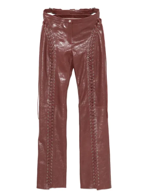 Blumarine pantalones con efecto agrietado