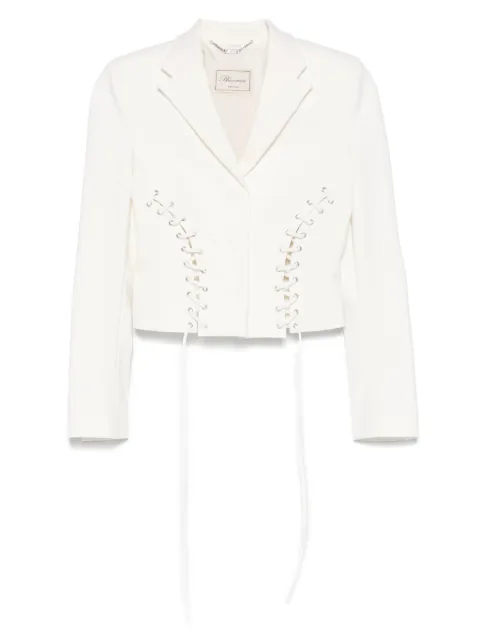 Blumarine lace-up detail jacket