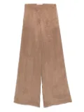 Blumarine gabardine trousers - Brown