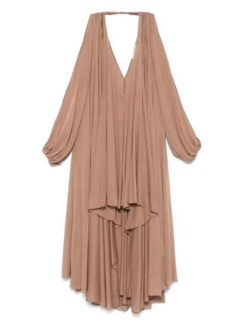 Blumarine vestido corto de georgette asimétrico