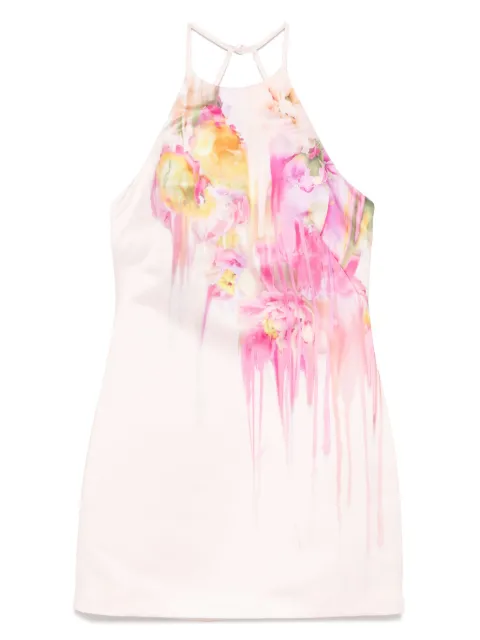 Blumarine flora-print mini dress