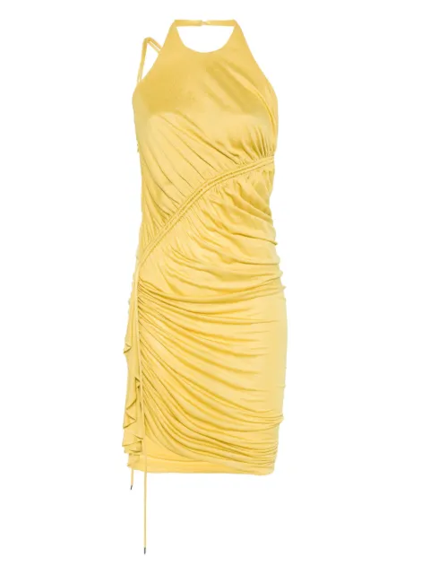 Blumarine gathering-detail crepe mini dress