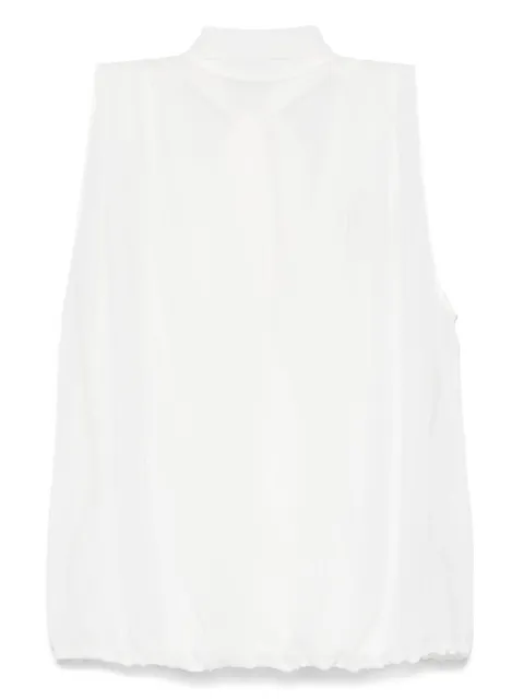 Blumarine scarf-detail georgette top