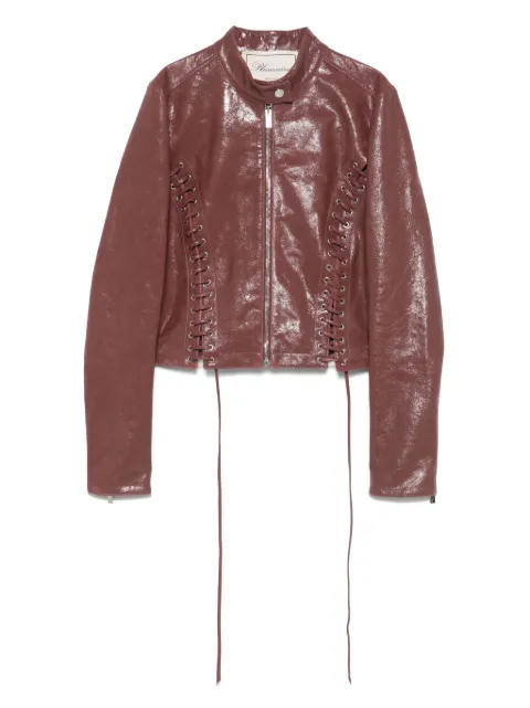 Blumarine chamarra con efecto agrietado