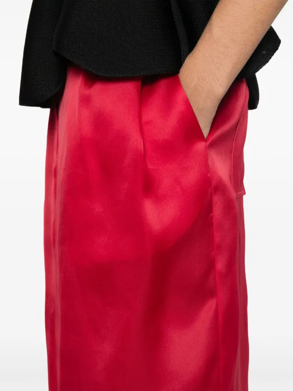 【関税込み】KHAITE レッド Lucian マキシスカート KHAITE Lucian Maxi Skirt | Red | FARFETCH