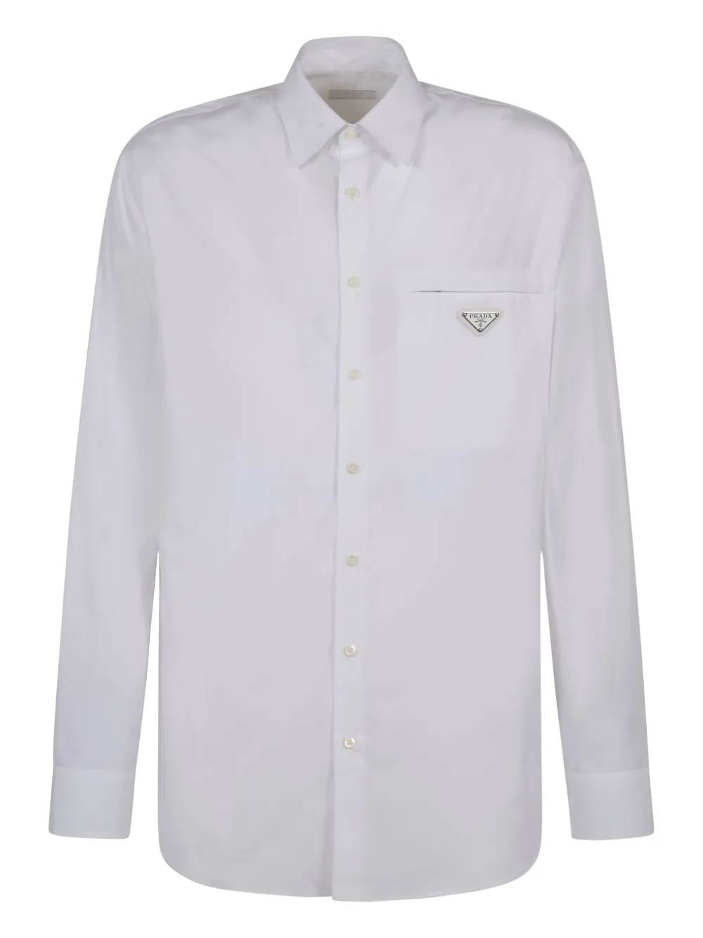 Prada Button-up overhemd met lange mouwen Wit