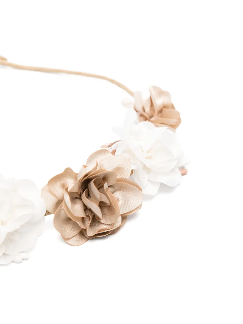 Paz Rodriguez Haarkrans met bloemapplicatie Beige