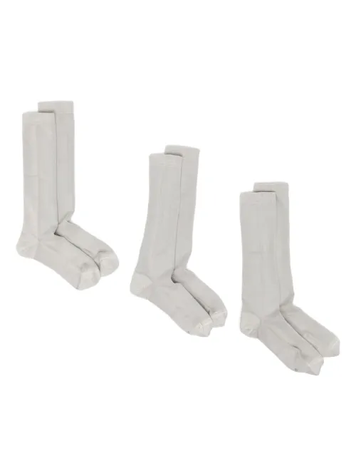 Chaussettes rayées en maille nervurée - Boris Bidjan Saberi - Modalova