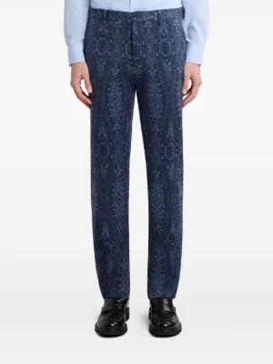 ETRO エトロ 麻素材 パンツ ブルー 29 Etro （エトロ）メンズ パンツ - FARFETCH