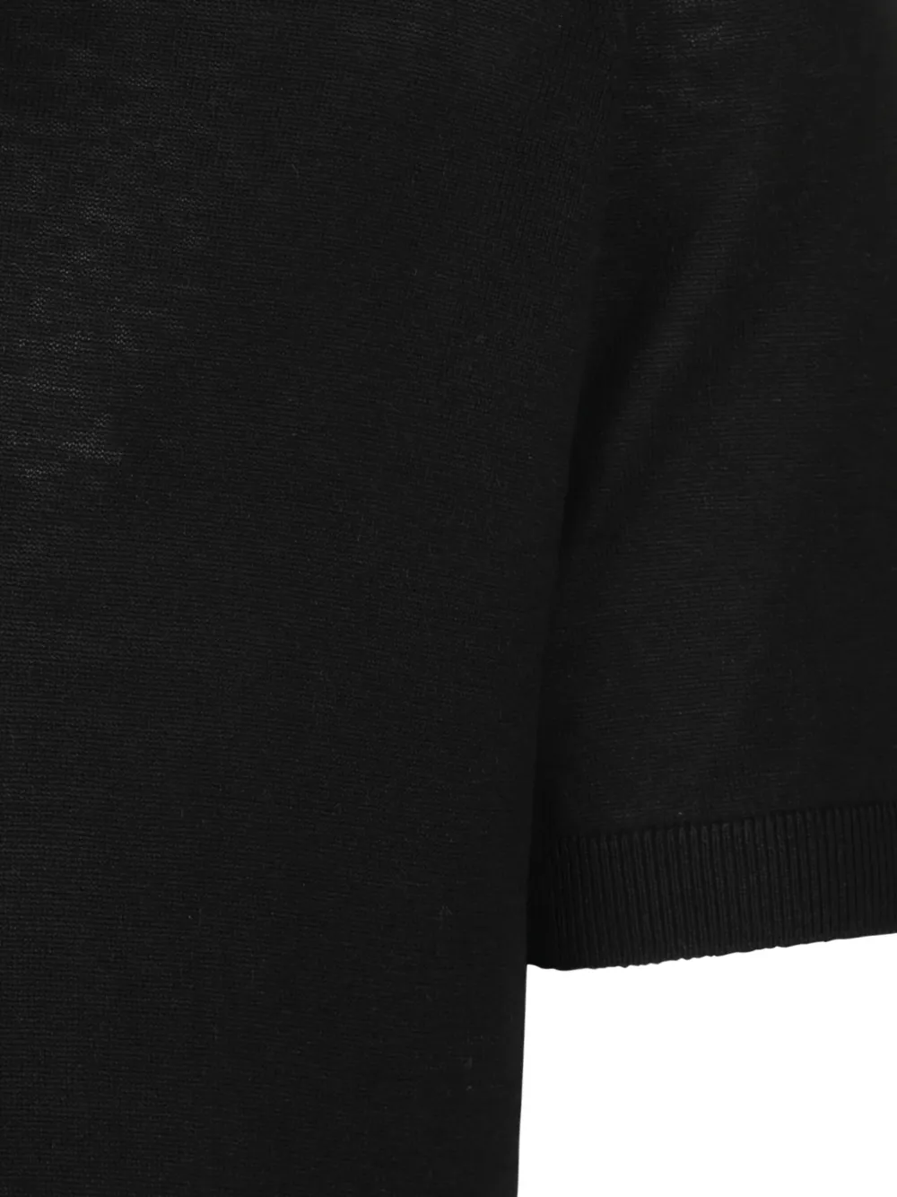 Gran Sasso Zijden T-shirt Zwart