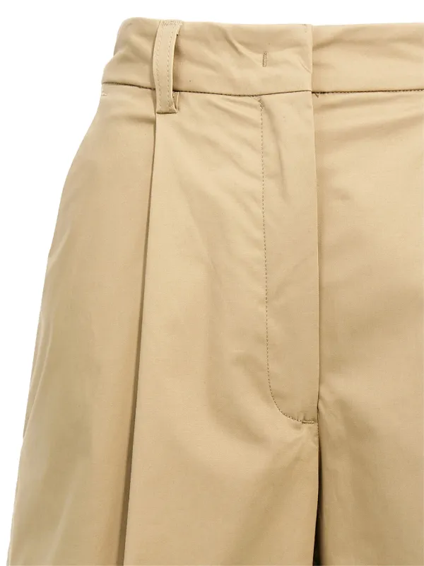 VIP【関税送料無料】希少 Thelatest Bermuda shorts Brenda THELATEST Brenda Bermuda Shorts | Neutrals | FARFETCH