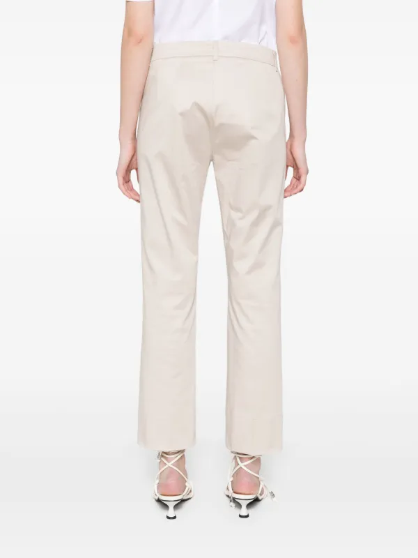 パンツ S Max Mara 'Felice' pants Felice cotton-blend wide-leg pants in beige - S Max Mara