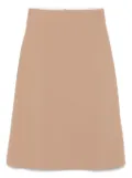 Calcaterra slit-detail midi skirt - Brown