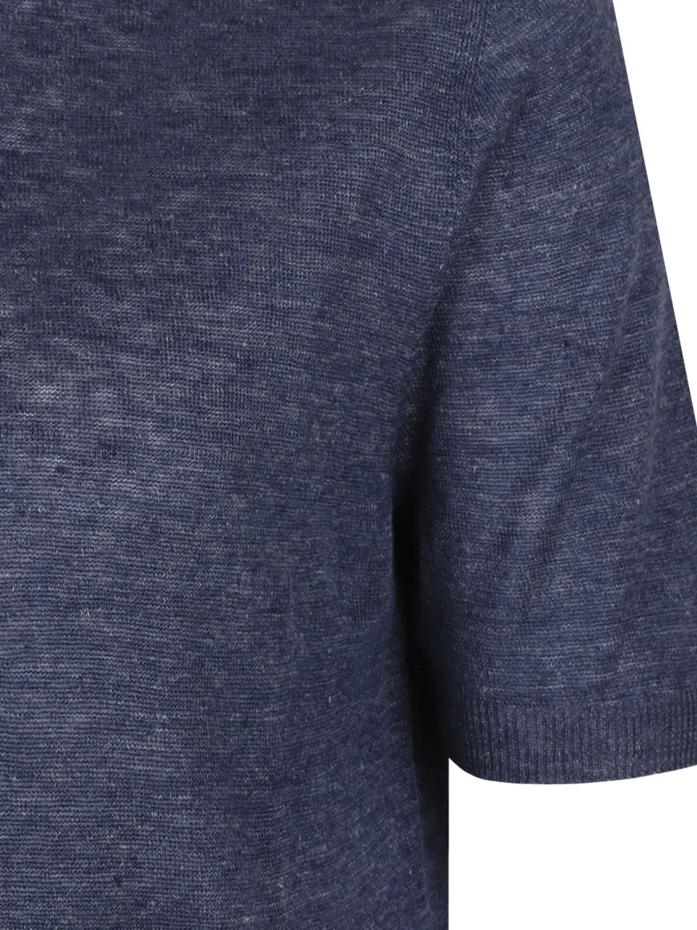 Gran Sasso Linnen T-shirt Blauw