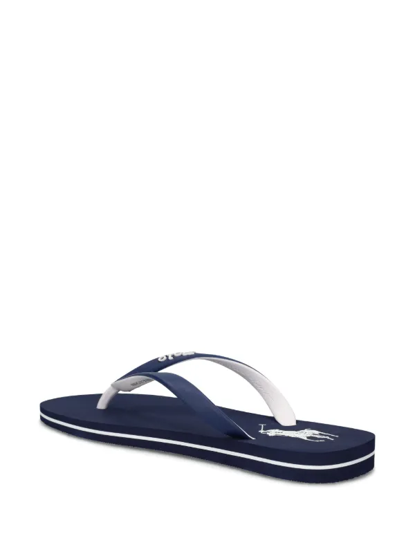 Polo Ralph Lauren Bolt Big Pony Flip Flops | Blue | FARFETCH display picture 1