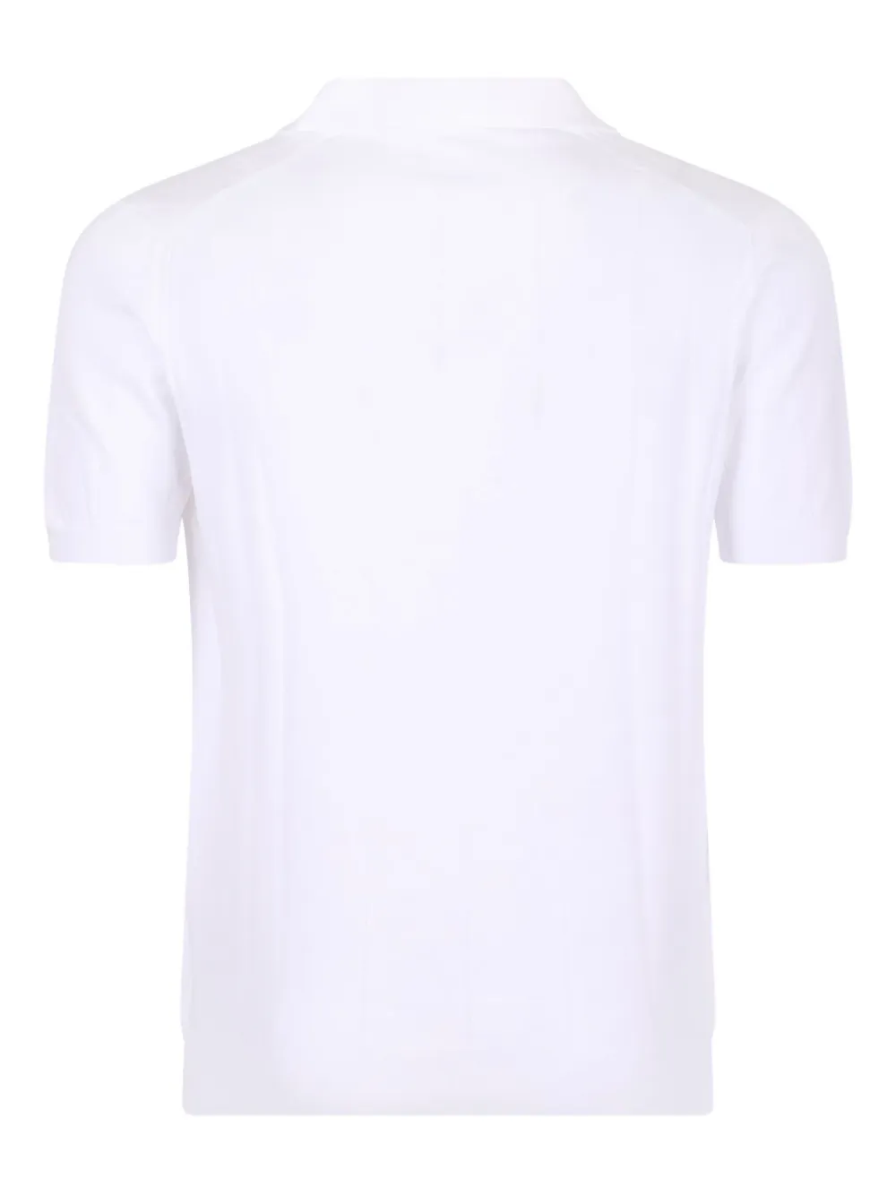 Gran Sasso ribbed polo shirt - Wit