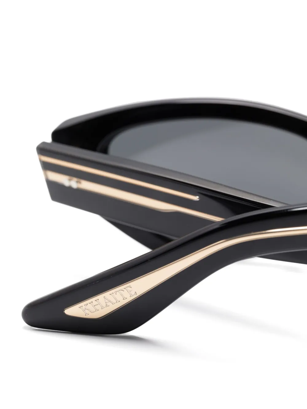Oliver Peoples x Khaite 1961C zonnebril Zwart
