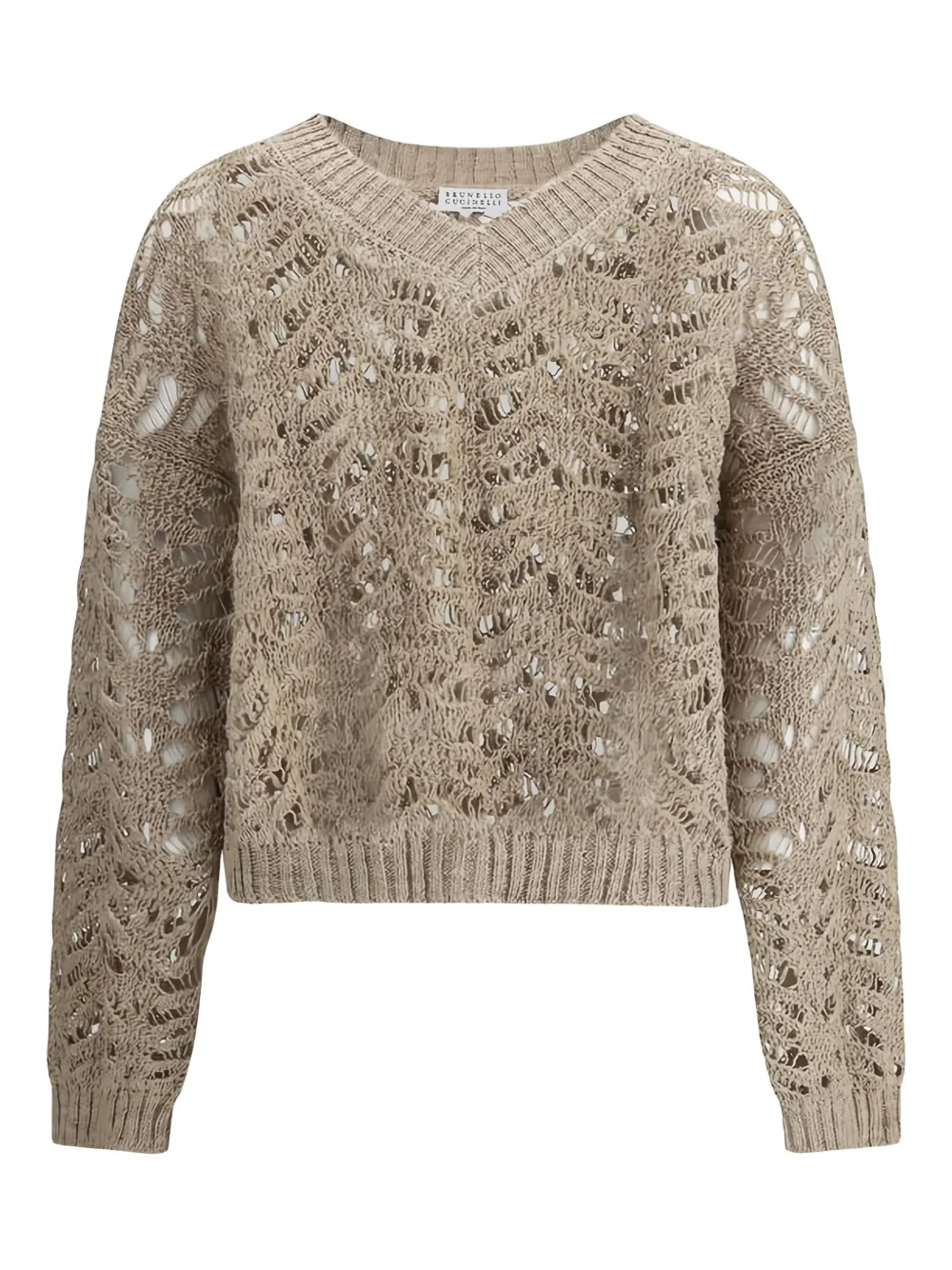 Brunello Cucinelli open-knit jumper | Neutrals | Image 1
