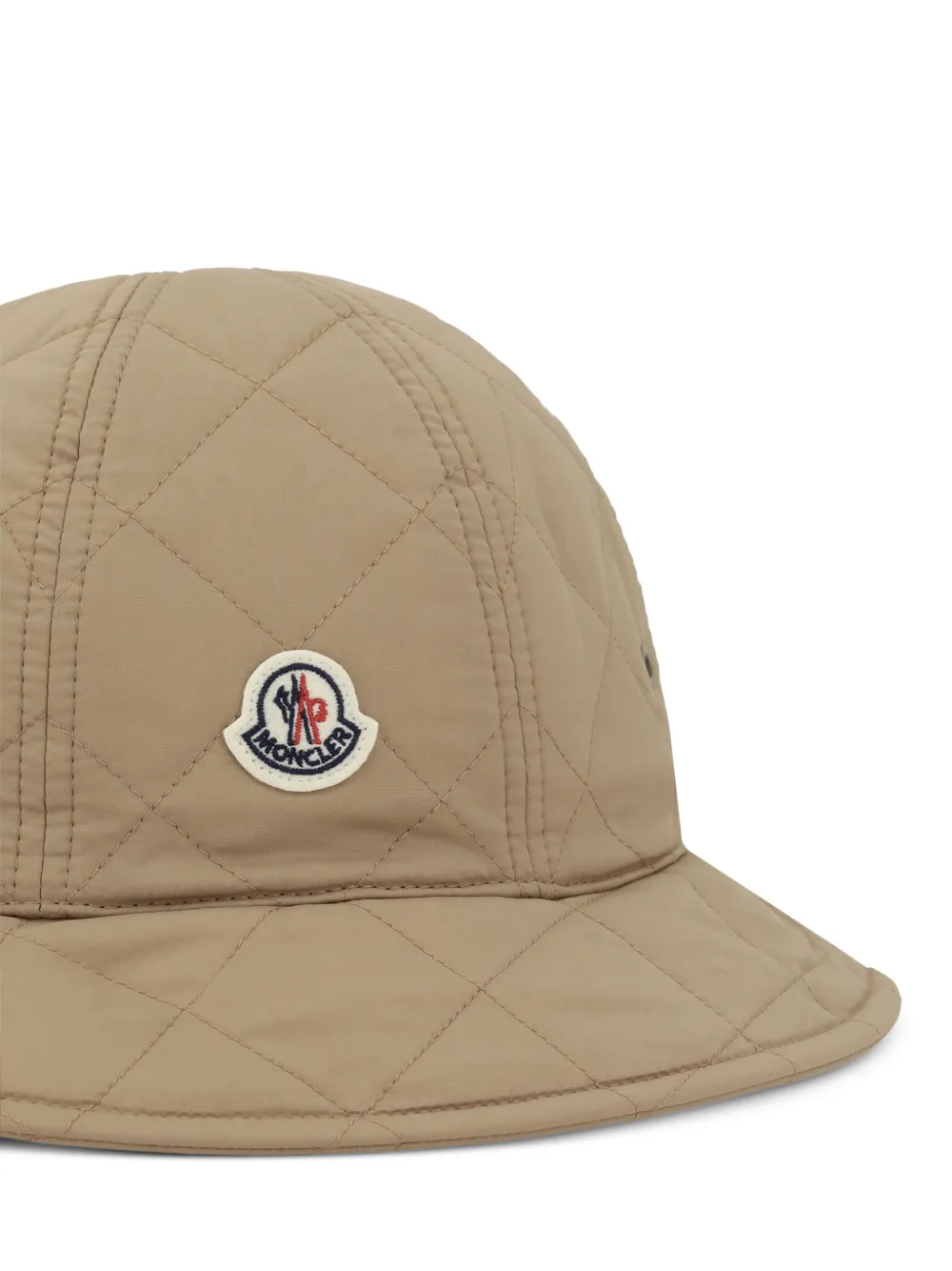 Moncler Vissershoed met logopatch Beige