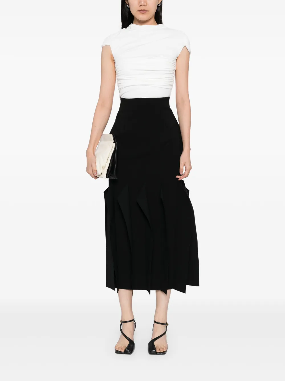 A.W.A.K.E. Mode hem-panel midi skirt | Straight Skirts | Image 2