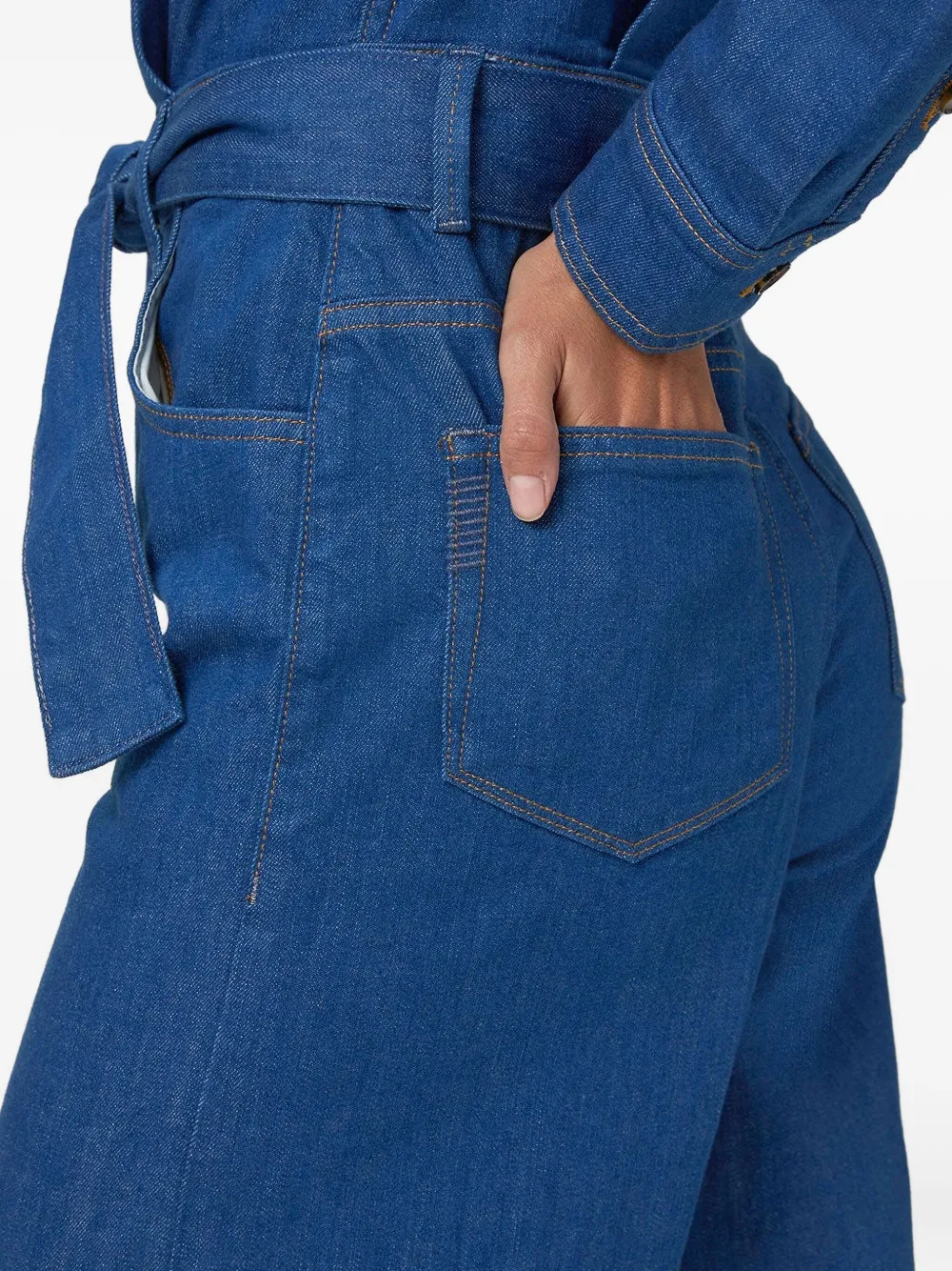 PAIGE Jumpsuit met lange mouwen Blauw