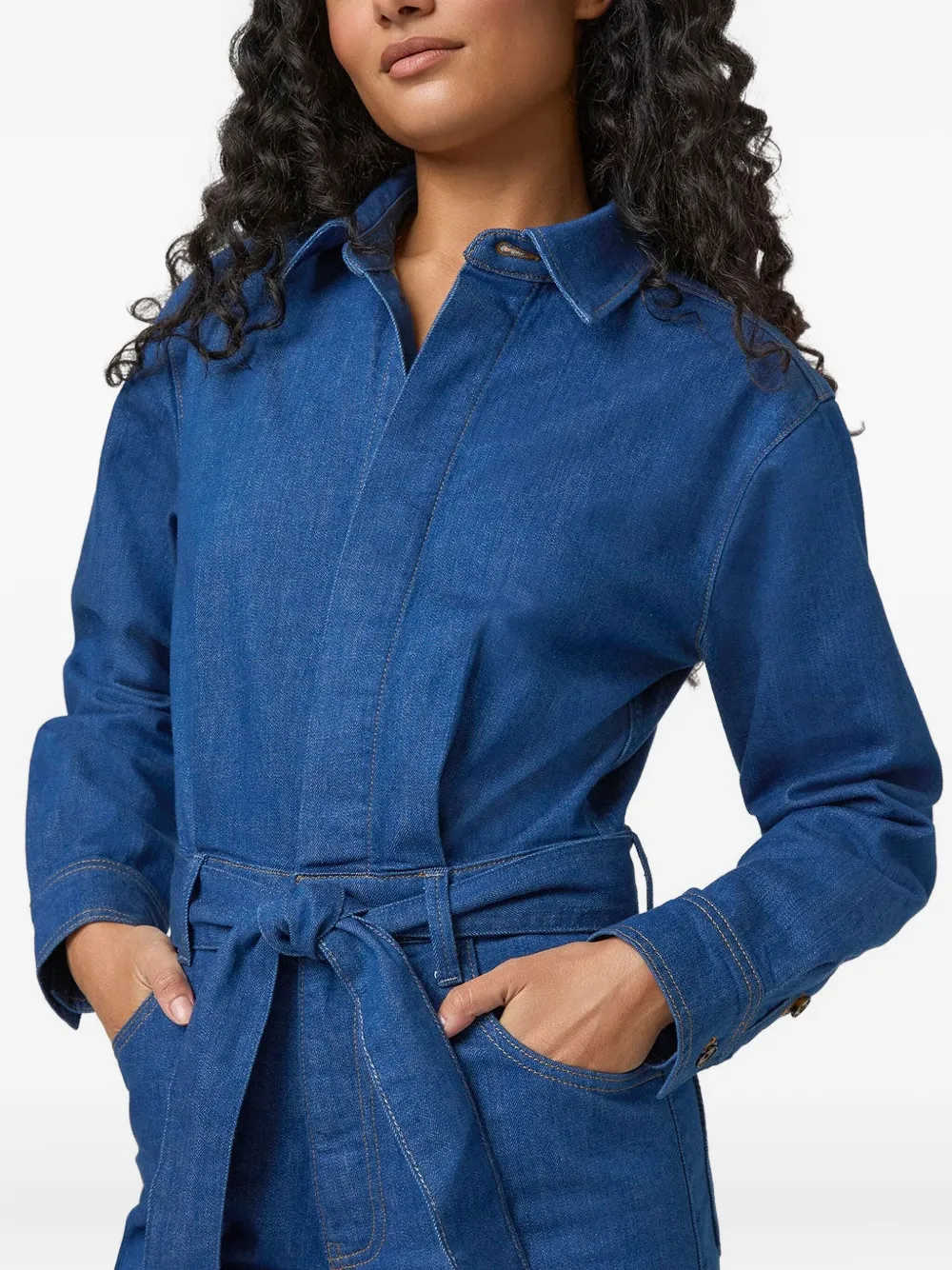 PAIGE Jumpsuit met lange mouwen Blauw