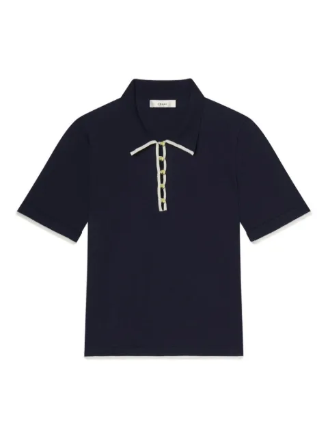 FRAME cotton polo top
