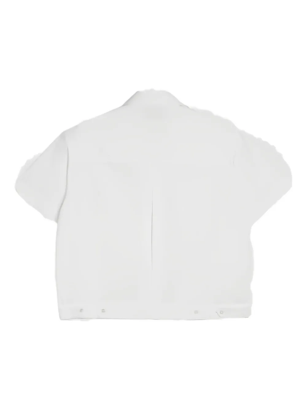 YMC embroidered short-sleeve shirt Wit