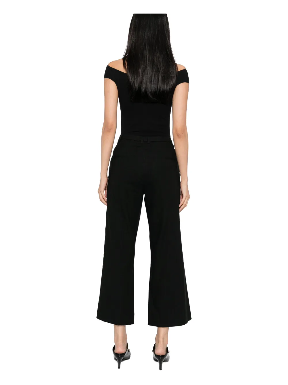 Vince Cropped broek Zwart