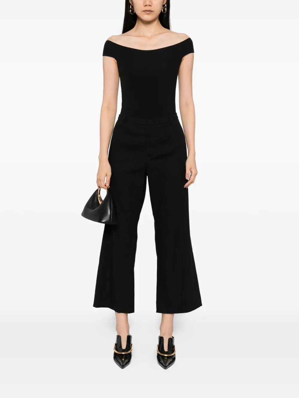 Vince Cropped broek Zwart