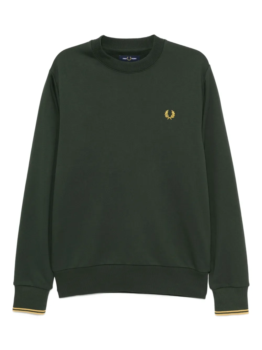embroidered-logo sweatshirt