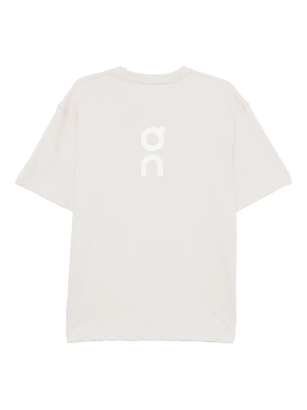 On Running Club katoenen T-shirt Beige