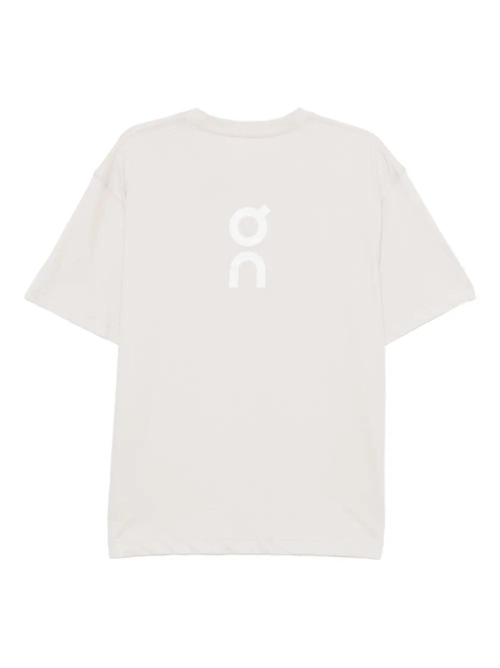 On Running Club katoenen T-shirt - Beige
