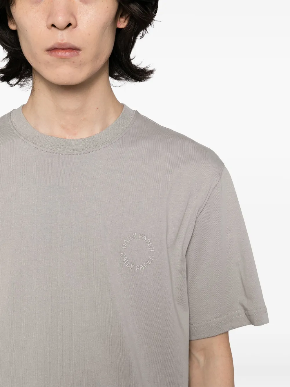 Daily Paper Orbit T-shirt met borduurwerk Grijs