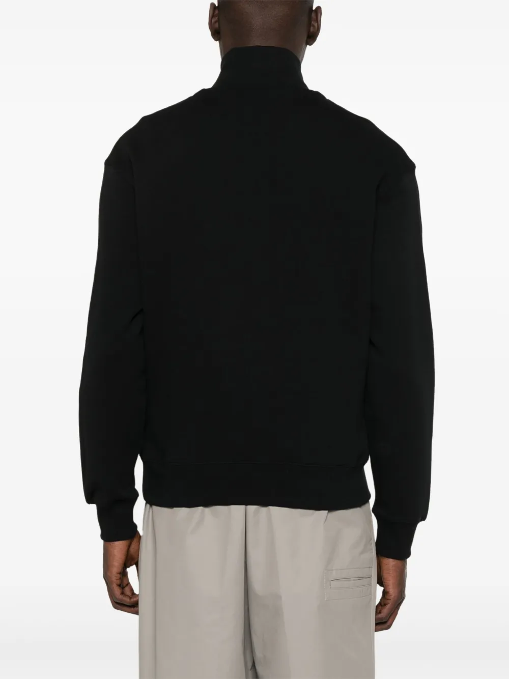Maison Kitsuné Sweater met logo-reliëf Zwart