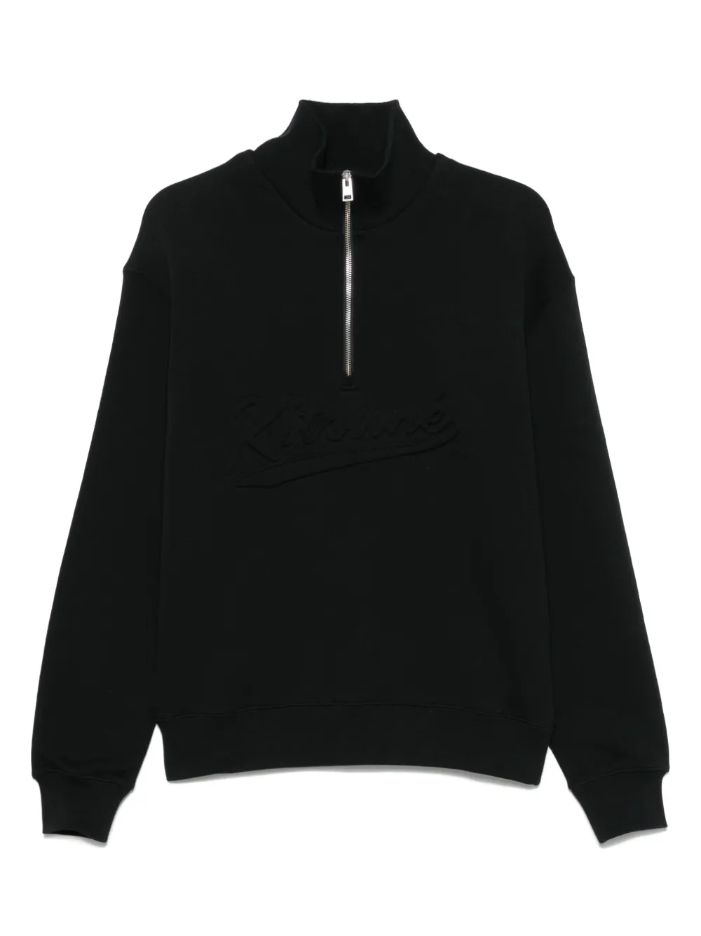 Maison Kitsuné Sweater met logo-reliëf Zwart