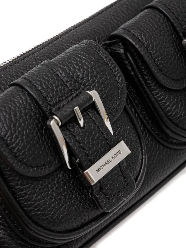 Michael Michael Kors Small Zoe double-buckle Shoulder Bag | Black