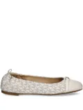 Michael Michael Kors monogram ballet flats - Neutrals
