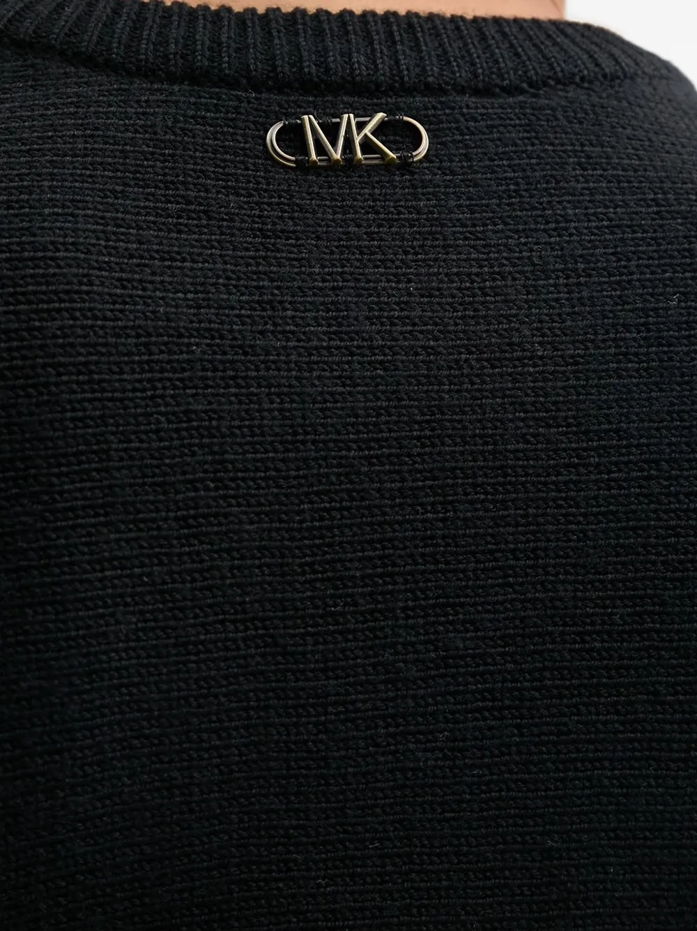 Michael Michael Kors Knitted Sweater In Black