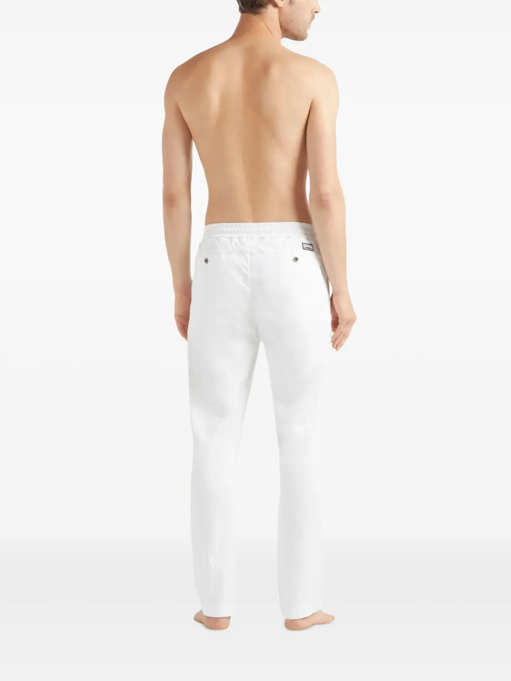 Vilebrequin Trainingsbroek met logopatch Wit