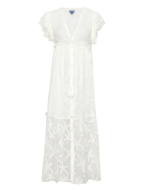 Vilebrequin vestido midi de seda