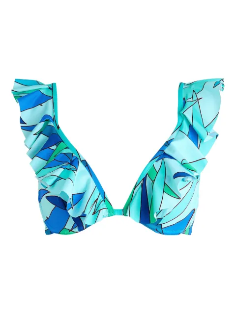 Vilebrequin top de bikini con motivo abstracto