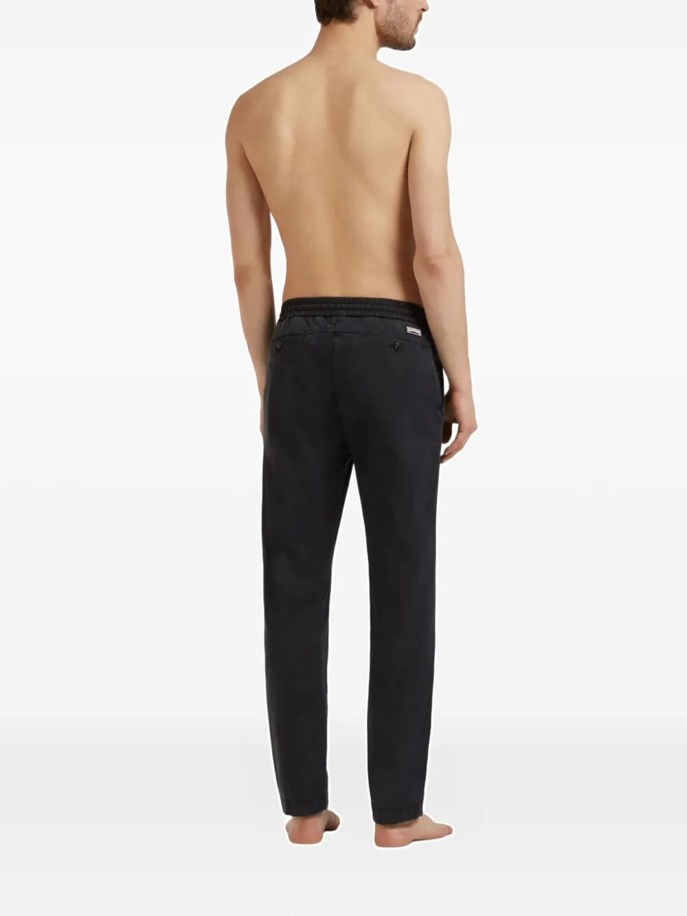 Vilebrequin Broek met elastische tailleband Zwart